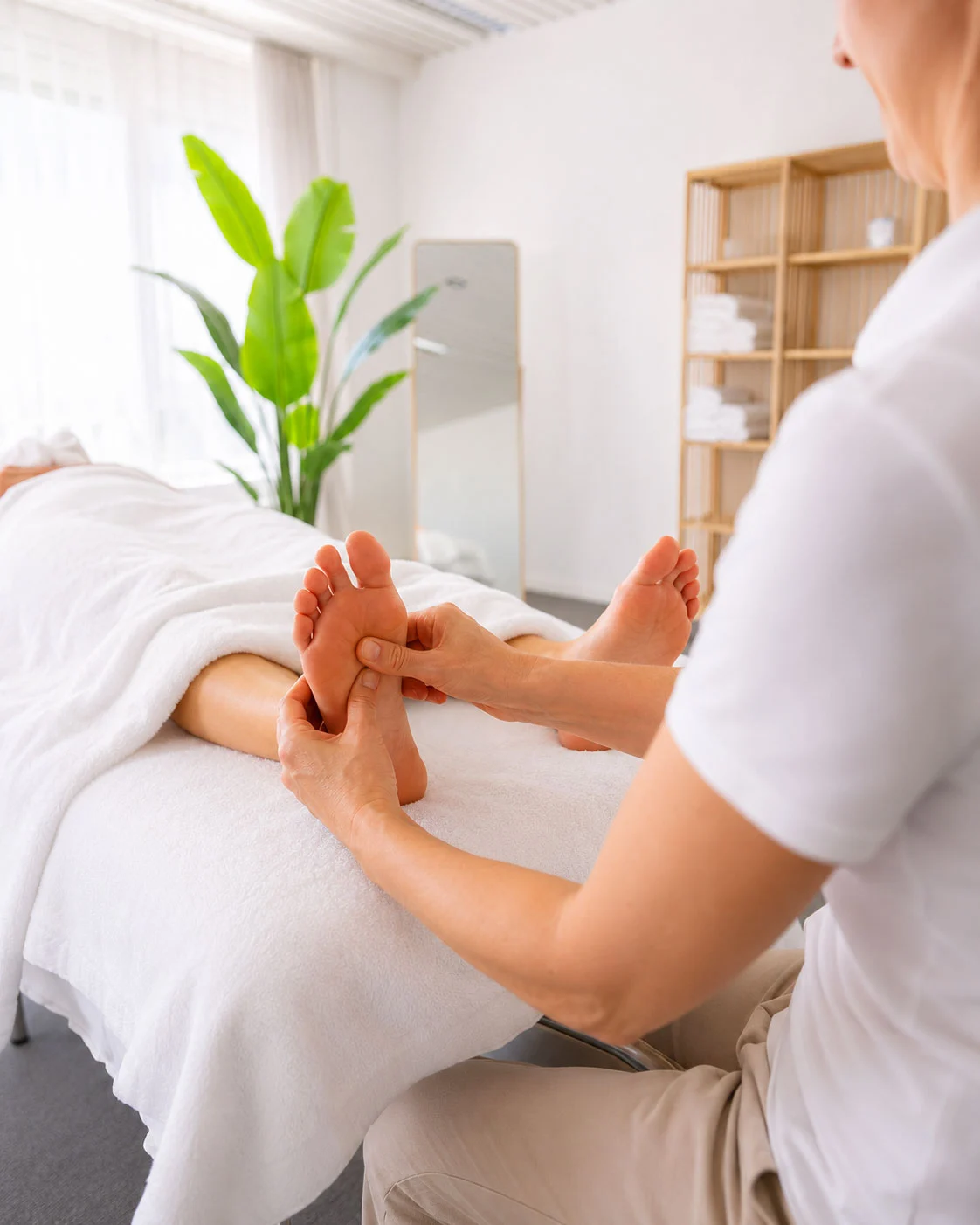 Fussreflexzonenmassage für Gäste aus Münchenstein, Praxis am Aeschengraben in Basel